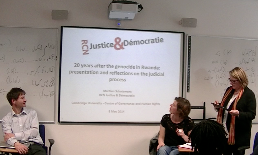 20 years after the genocide in Rwanda: Presentation and reflections on the judicial process's image