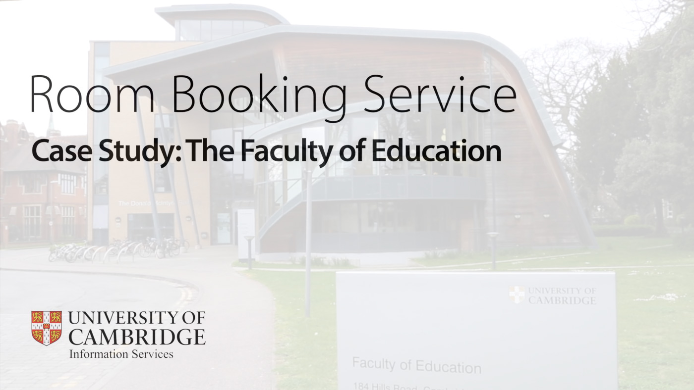 Booker case study: The Faculty of Education's image