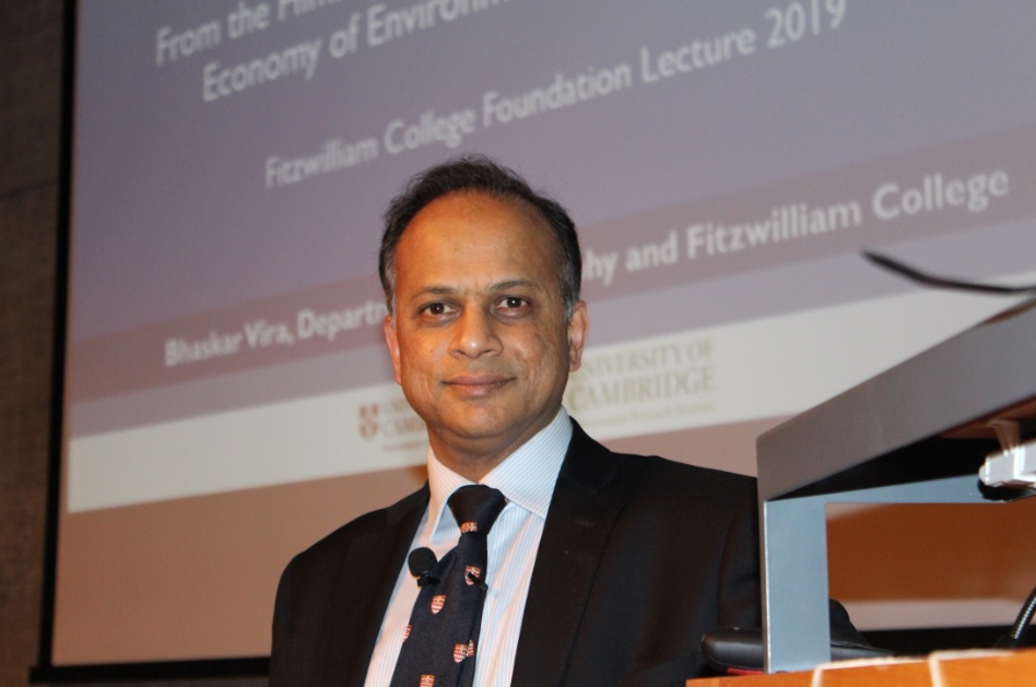 Fitzwilliam College Foundation Lecture 2019 - Professor Bhaskar Vira - 'From the Himalayas to the Fens: Towards a Political Economy of Environment and Development''s image