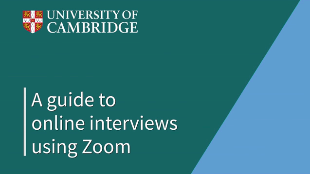 A guide to online interviews using Zoom's image