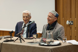 Professor Carl Djerassi 'in conversation' with Lord Martin Rees, Astronomer Royal and Former Head of the Royal Society's image