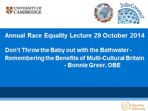 Bonnie Greer - Annual Race & Equality Lecture 2014's image
