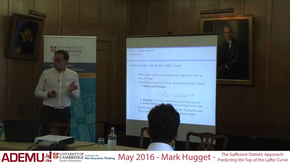 ADEMU - Mark Hugget - The Sufficient Statistic Approach: Predicting the Top of the Laffer Curve's image