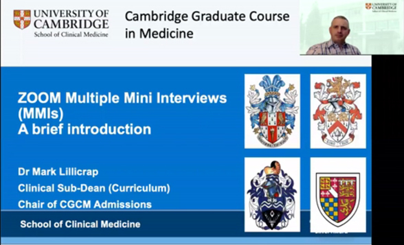 Cambridge Graduate Course in Medicine (CGCM) Zoom interviews guide's image