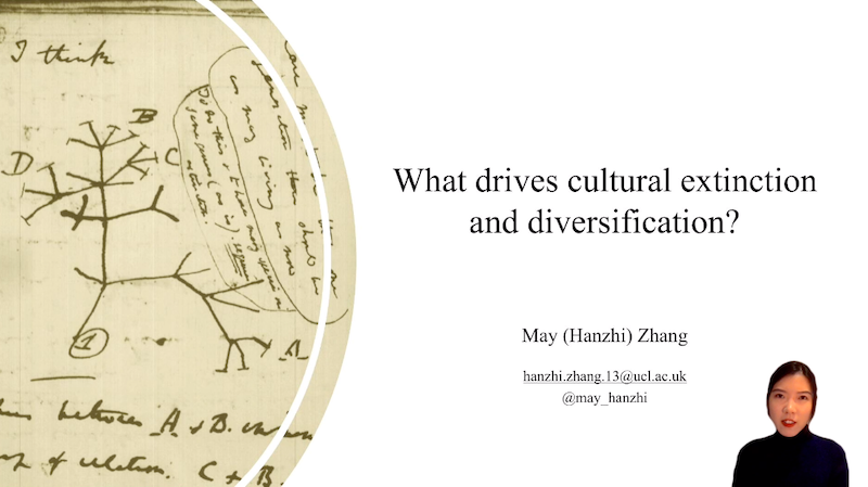 Dr. May Zhang - "What drives cultural extinction and diversification?"'s image